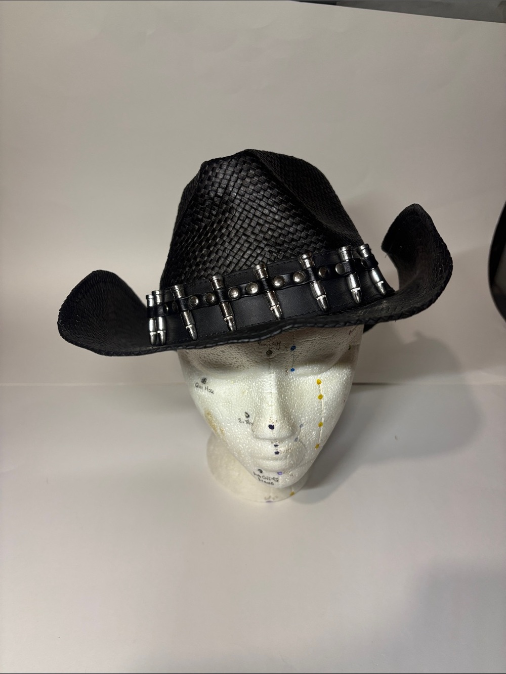 Peter Grimm cowboy/cowgirl hat black with silver colored accents